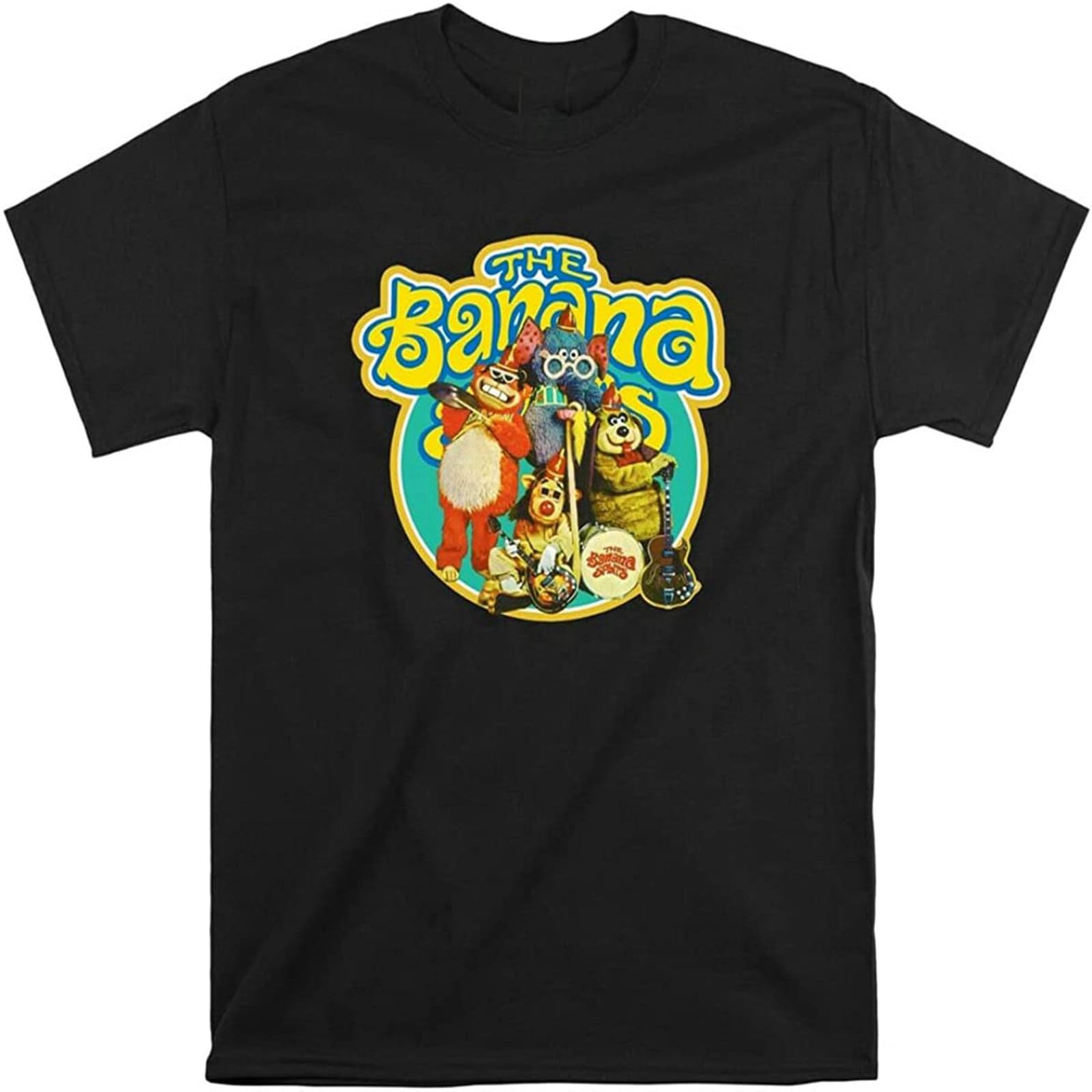 Li Ya Dental Men's Black The Banana Splits Vintage T-Shirt Cool T Shirt Tshirt L