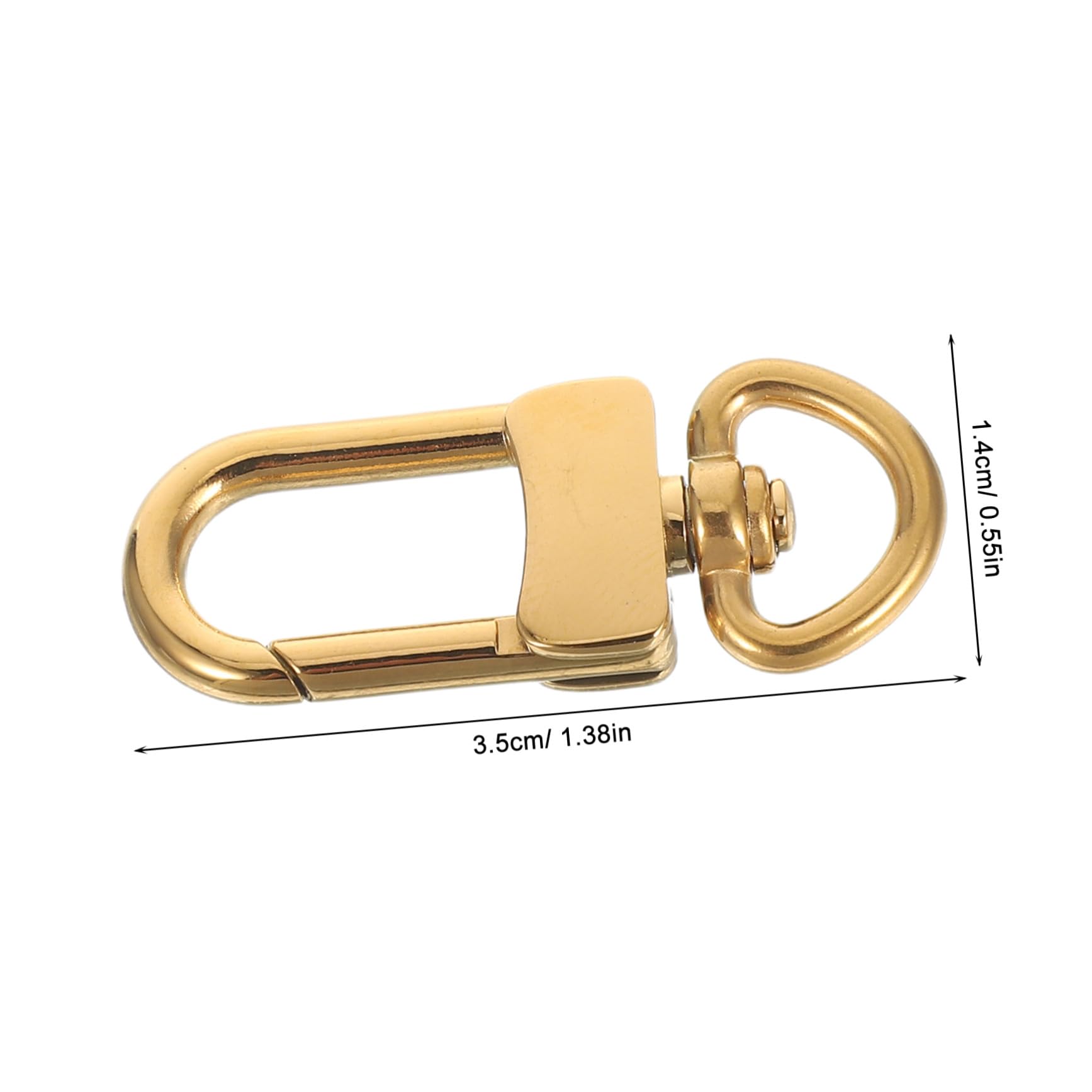 10 Piezas Ganchos Giratorios Inoxidable Clips de con Mecanismo Rápido Ganchos para Llaveros Fabricación de Joyas Accesorios para Bolsas Resistentes y Antióxido