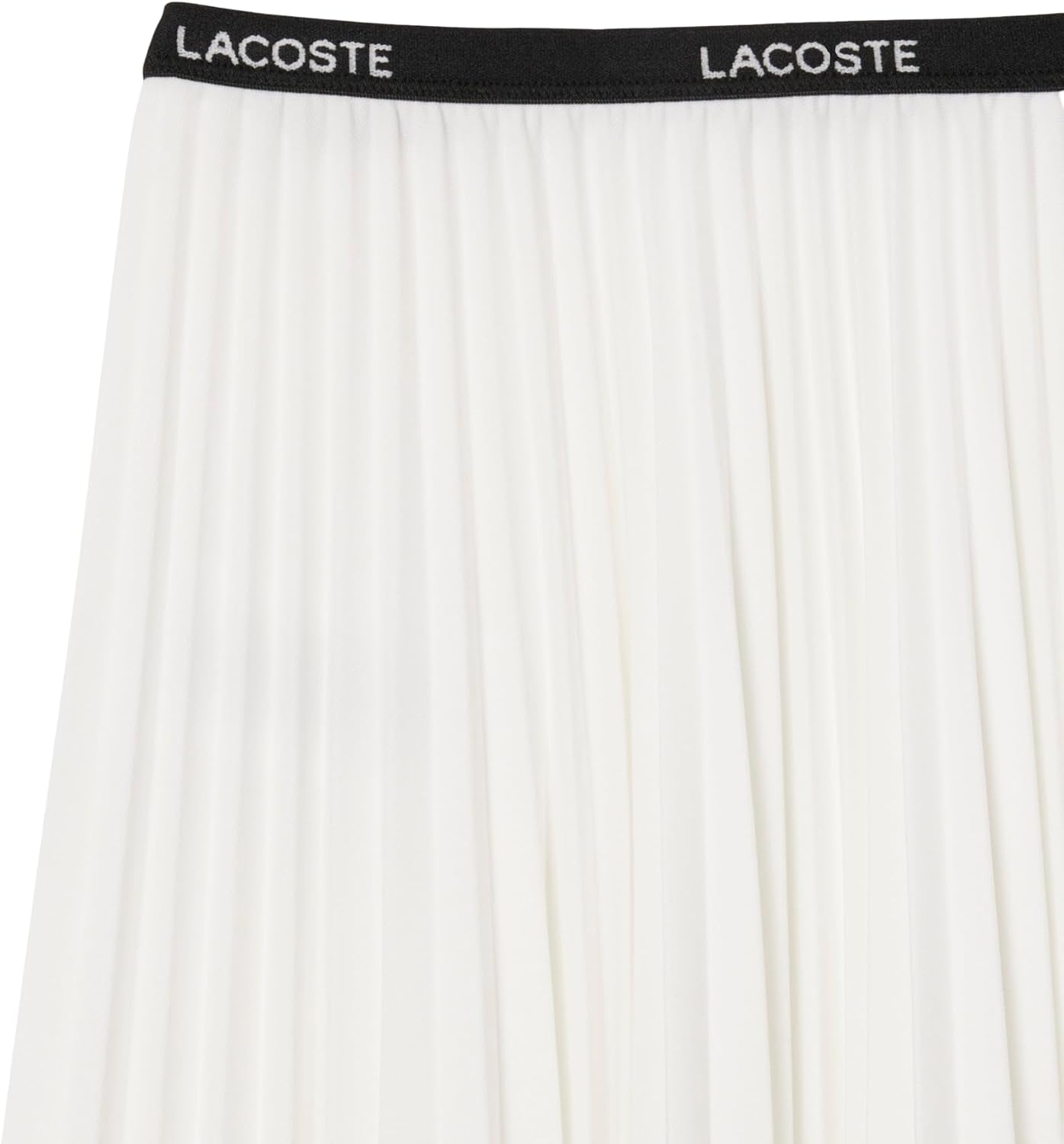 Lacoste Womens Long Pleated Elasticated Waist Skirt