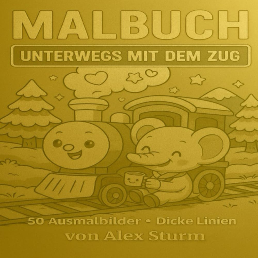 MALBUCH: Unterwegs mit dem Zug