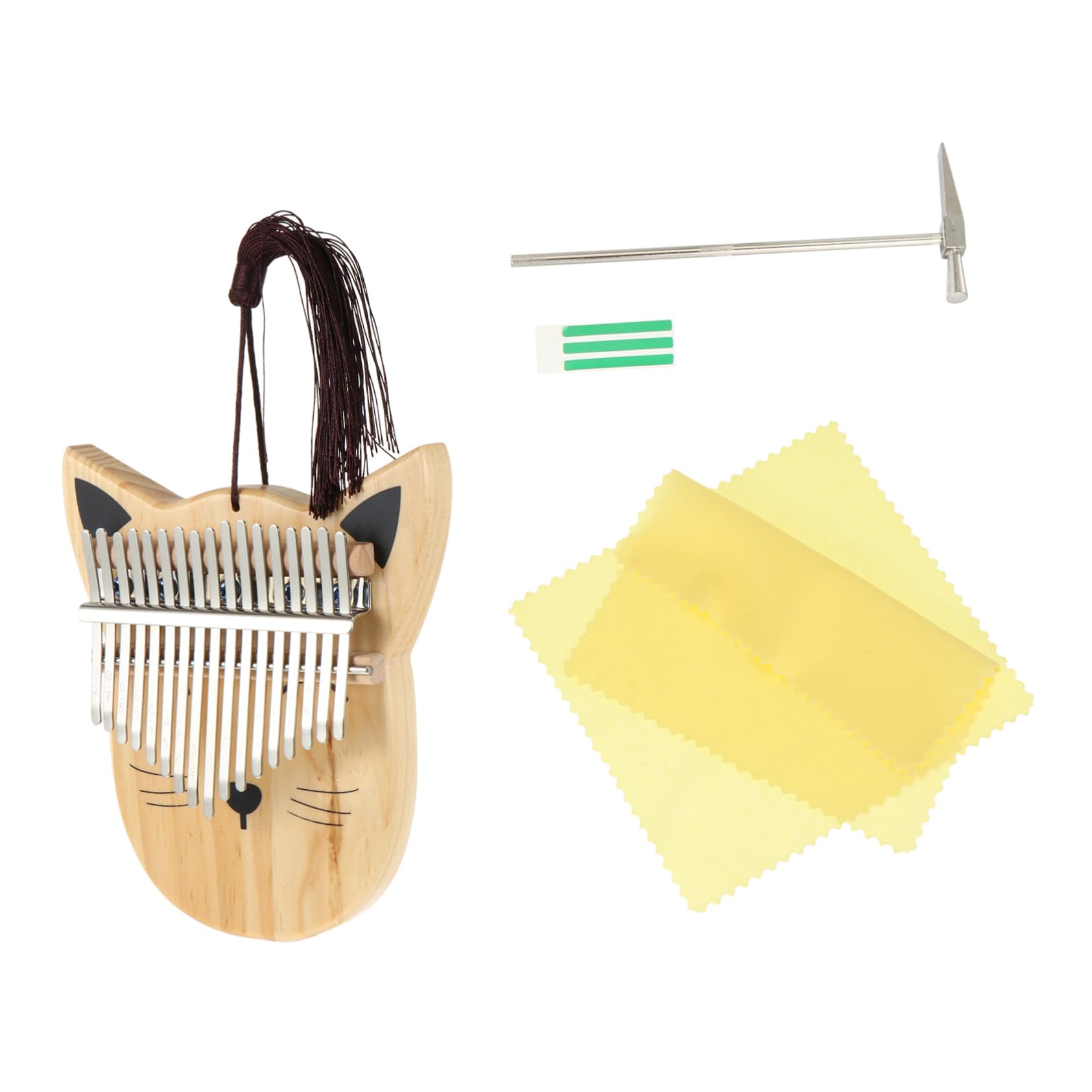 GOOHOCHY 4pcs Kids Keyboard Piano Mini Kalimba for Kids Portable Thumb Piano Set Wood Kalimba Small Instrument for Fingers