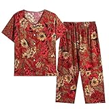 cllios Two Piece Sets for Women Button Down Blouses Plus Size Casual Summer Shirts Loose Wide Leg Pants Lounge Wear Outfits