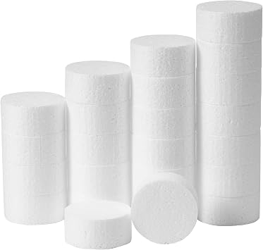 FFchuanhe 2in 24pcs Foam Circles for Crafts Styrofoam Circles Dics 1" Thick