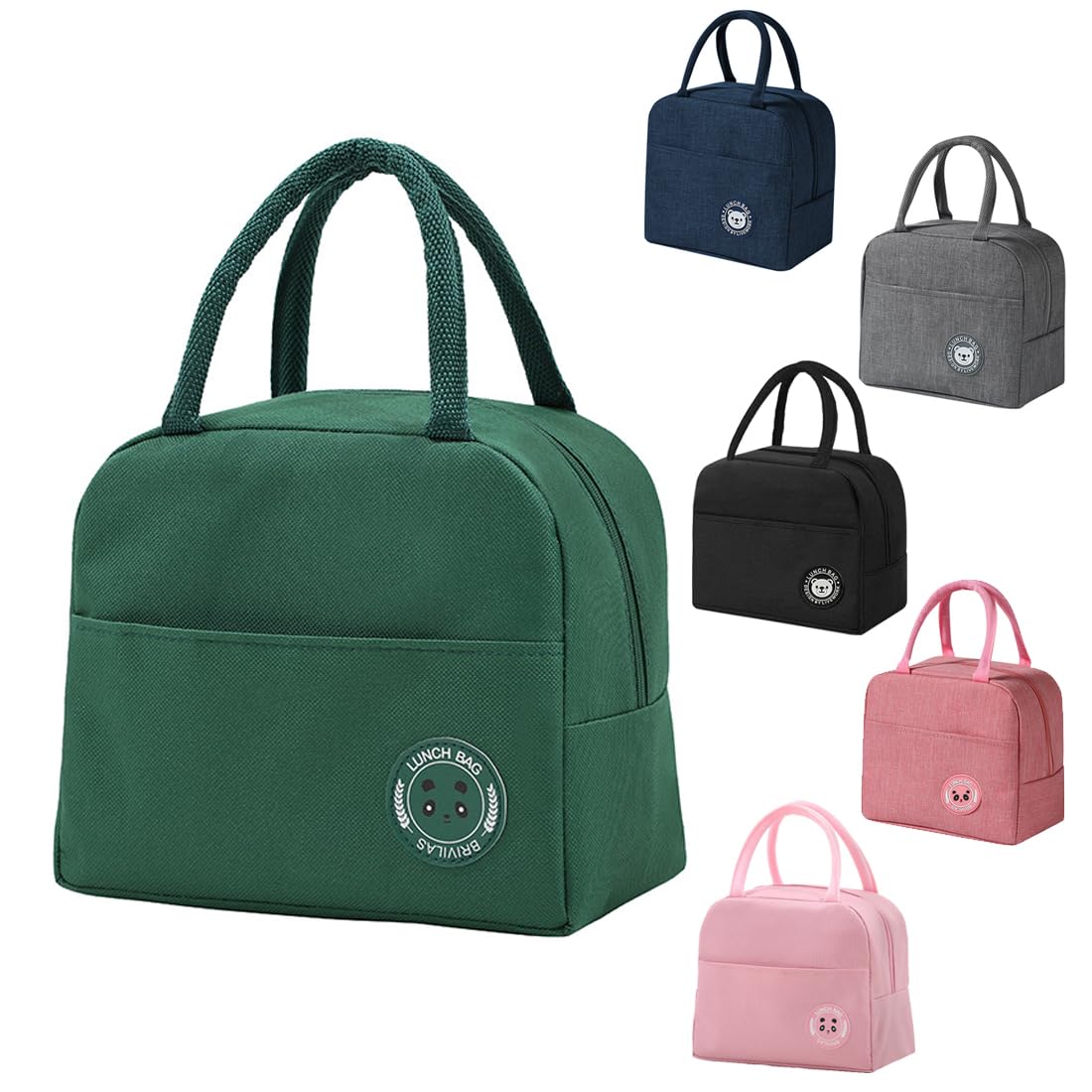 SHSMPXOY Lunch Bag,6L Insulated Lunch Bags for Women,Thermal Lunchs Bag for Men Kids Girls Ladies,Lunchs Cool Bag Water-Resistant Thermal Leak-Proof Lunches Organizer for Work,Picnic (Green)
