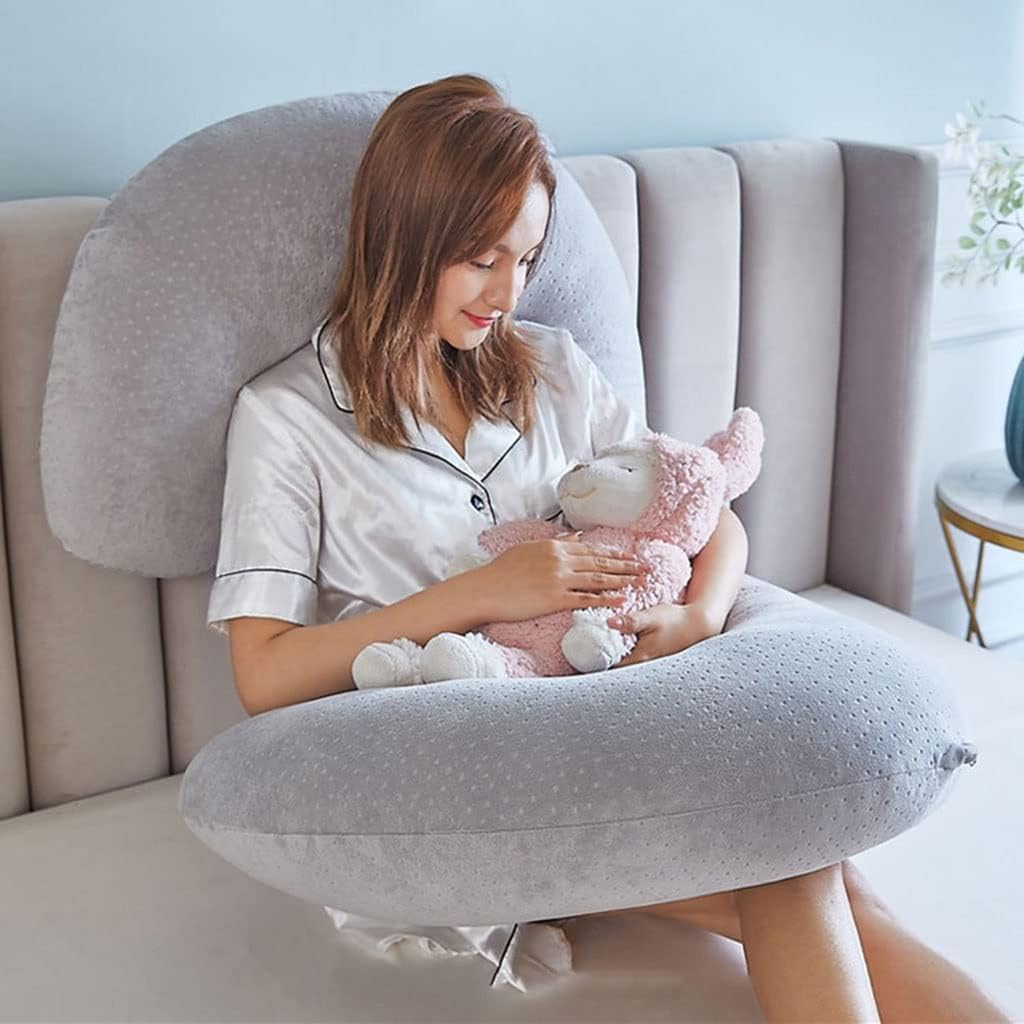 Pregnancy Pillow Maternity Pillow Lumbar Pillow Side Sleeper Pillow, C-Shaped Maternity Pillow Head with Removable Pillowcase. All Round Support (Color : A5, Size : 140x80cm)