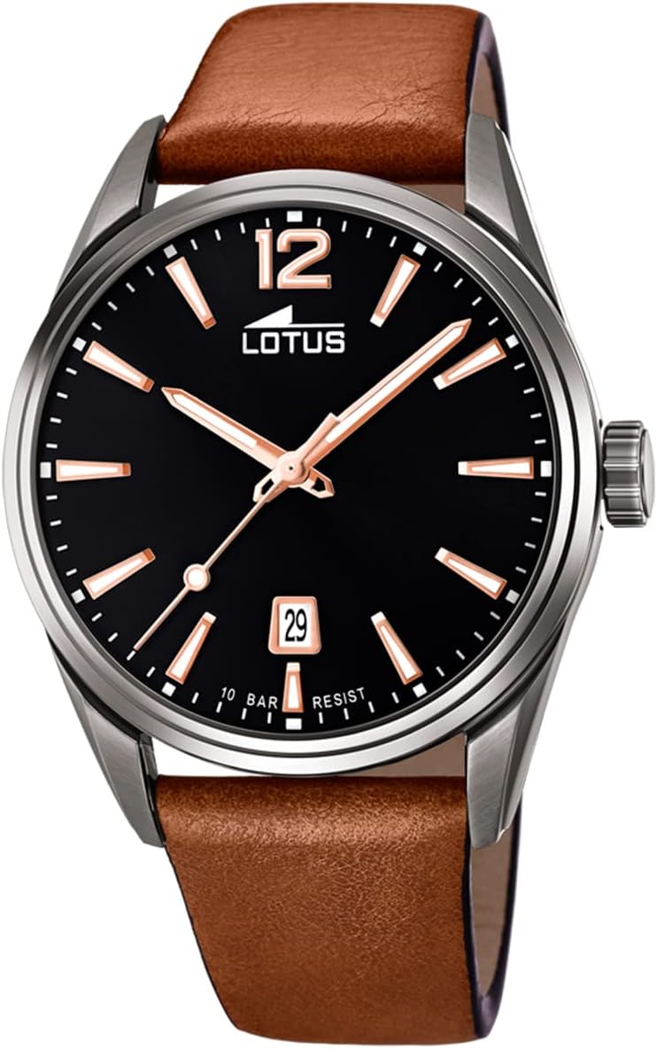 Reloj Lotus Analógico Hombre Cuarzo Cuero 18685/2 1 Lotus Reloj Analógico para Hombre de Cuarzo con Correa en Cuero 18685/2