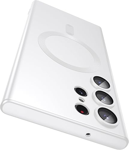 Vista 77 de Magnetic for Samsung Galaxy S24 Ultra Case [Compatible with MagSafe][Built-in Camera Lens Protector] Slim Soft Bumper TPU Shockproof Phone Shell