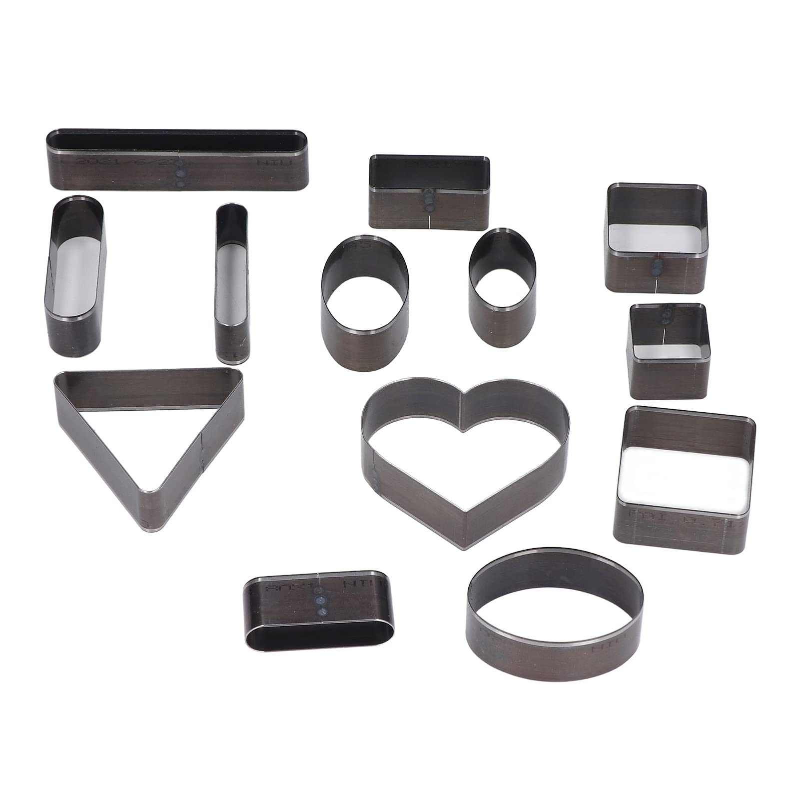 Generic 20 Troqueles de Corte de Cuero, Juego de Troqueles de Perforación Profesionales de Acero con Alto Contenido de Carbono para Bordes Perfectos, Instalación Sencilla para Carteras y Cinturones