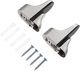 OSALADI 2pcs Partition Shelf Clamps Wall Mounted Shelves Clip Holder Adjustable Shelving Glass Door Clamp Fish Mouth Glass Clip Clamp Metal Stand Practical Glass Clamp Glass Shelf Brackets