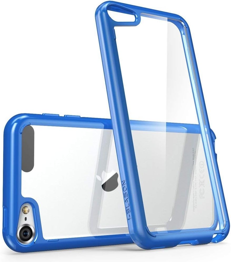 iPod Touch 6th Generation Case, [Scratch Resistant] i-Blason **Clear** [Halo Series] for Apple iTouch 5/6 Hybrid Bumper Case Cover (Clear)