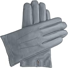 Touchscreen Leather Cashmere Lined Gloves for Men