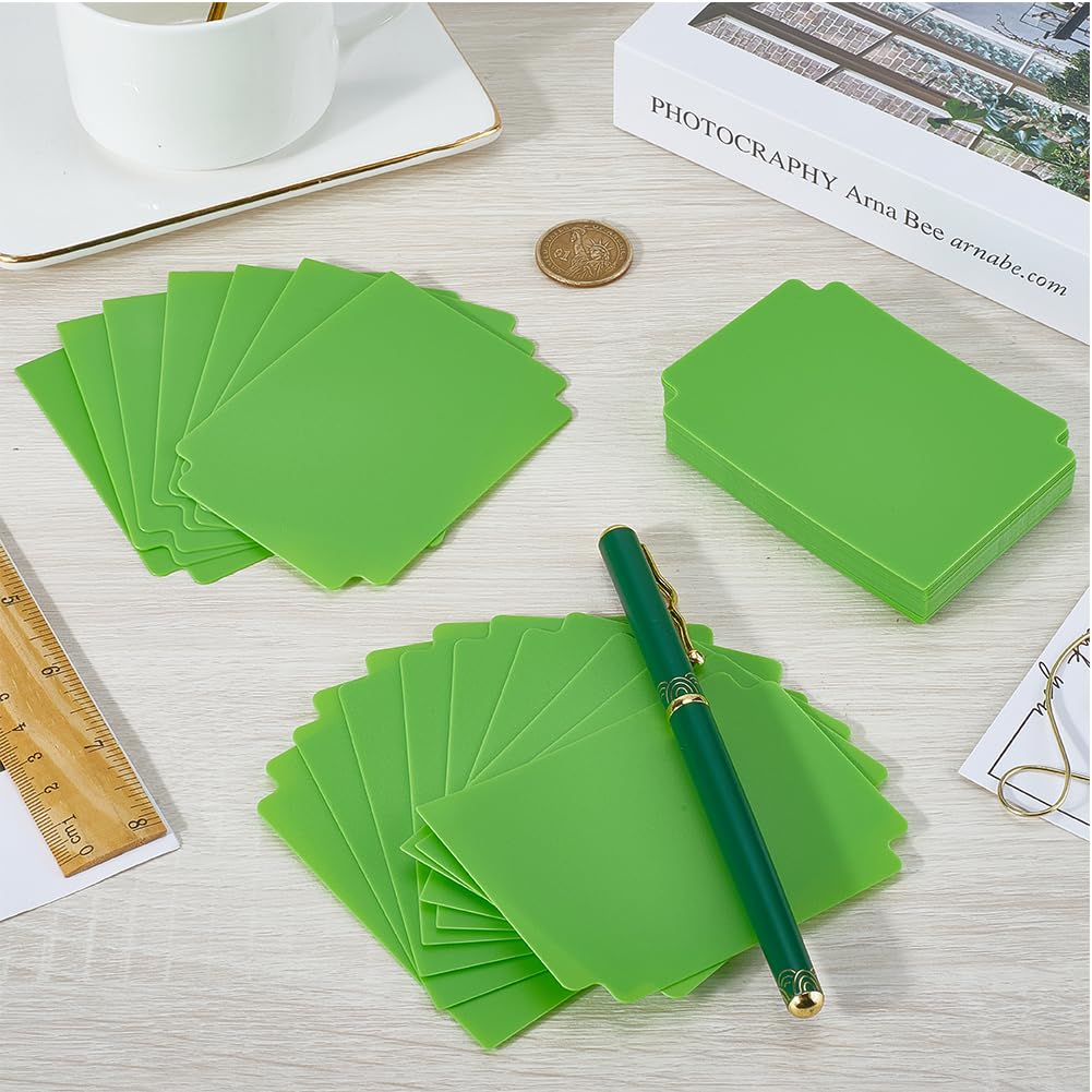 CRASPIRE Trading Card Dividers Green Card Separator Card Sorting Tray Plastic Card Dividers Board Game Card Separator Card Deck Box Dividers for Game Organizer Storage 40sheets 2.75 x 3.7 Inch - Image 3