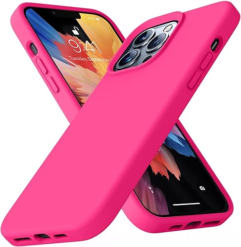 KTELE Funda compatible con iPhone 13 Pro Max de 6.7 pulgadas de silicona líquida de alta calidad con forro de microfibra suave antiarañazos, funda