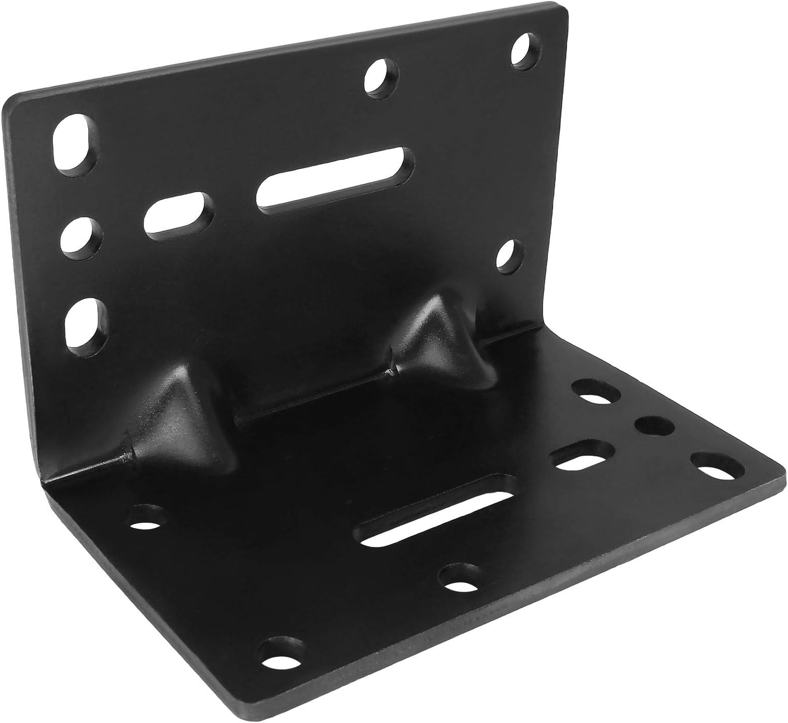 Universal Winch Mount Bracket - Heavy Duty Right Angle Mounting Plate, 5MM / 3/16INCH Thickness Solid Steel, for Trailers, ATV, Trucks and Vehicles