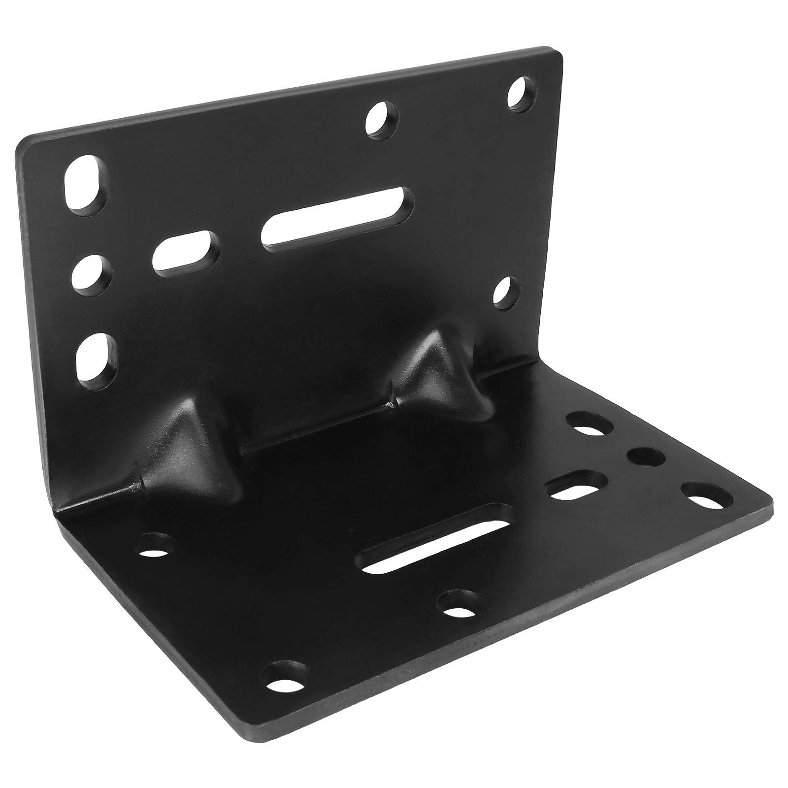 Support de treuil universel, support de treuil robuste à angle droit, 5 mm d'épaisseur, support de treuil manuel en acier massif, plaque de montage pour remorques, VTT, camions et véhicules