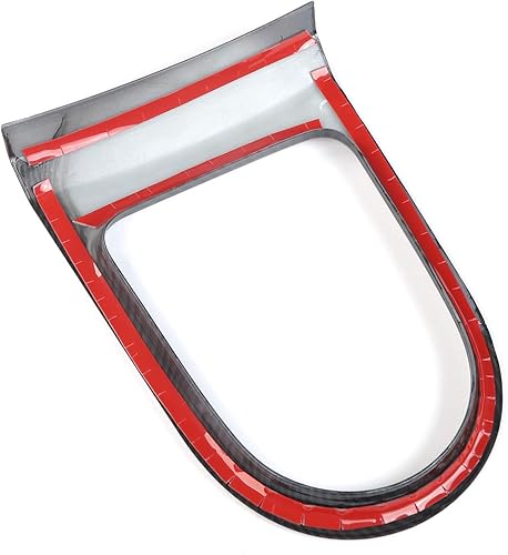 Miniatura 5 de Center Console Gear Shift Panel Frame Cover Trim Carbon Fiber Interior Accessories Compatible with Ford Mustang 2015-2020