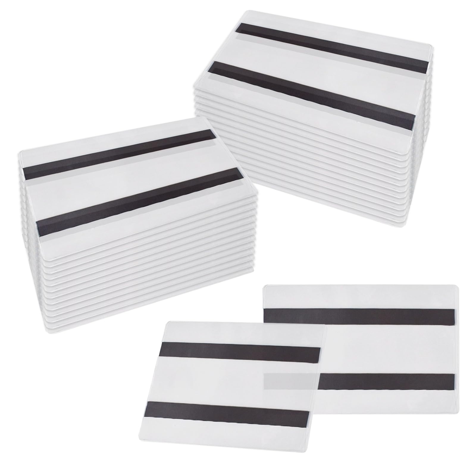 50 soportes magnéticos para carteles, bolsas de vinilo, soporte para palés con apertura lateral para oficina, tienda, hogar