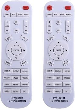 Compatible for ThundeaL Universal Projector Remote | Wireless control, no pairing, fits most mini projectors2 PCS