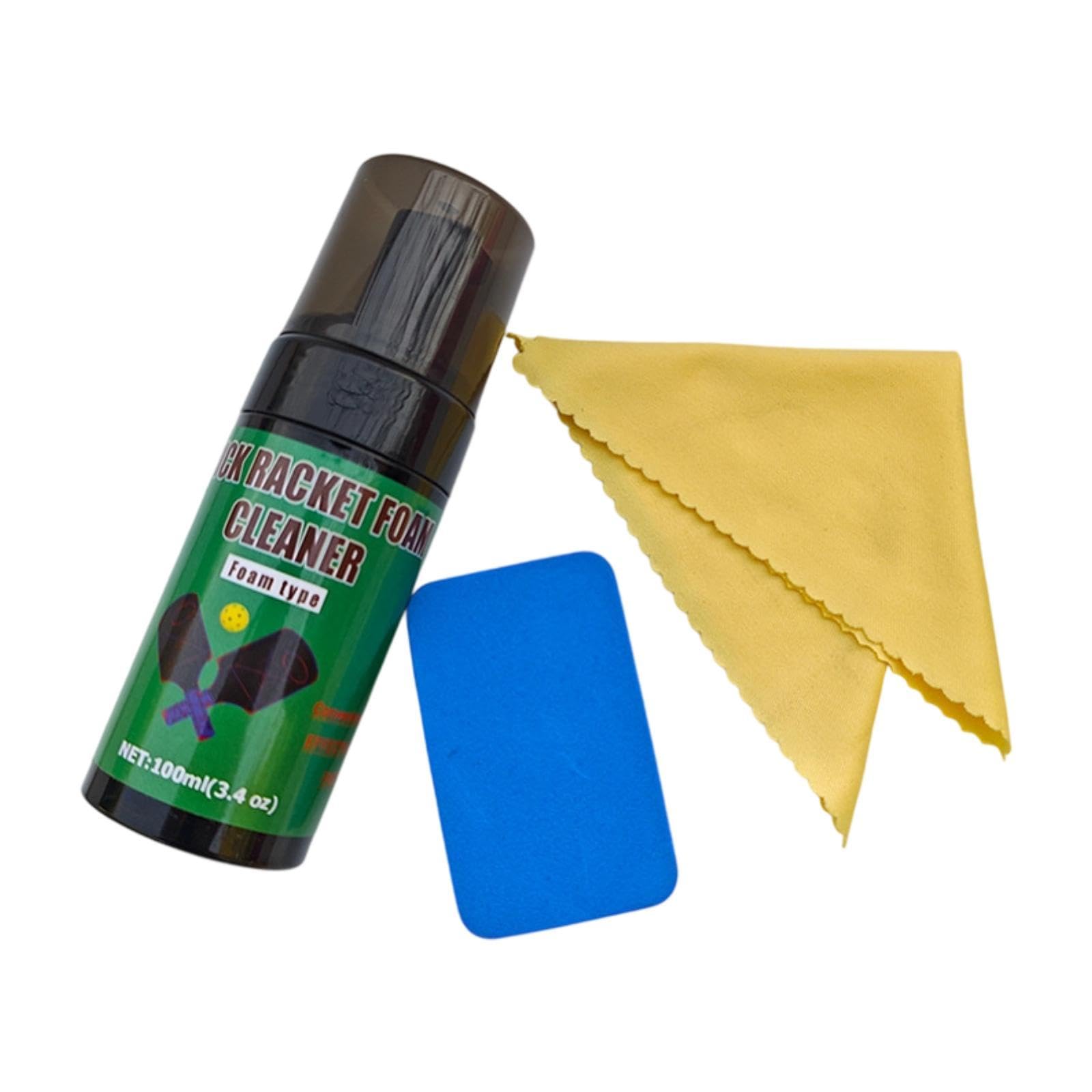 Milageto Grip Paddle Reset Spray Pickleball Racket Cleaning Spray Remove Sweat Scum Improve Accuracy Pickleball Paddle Cleaner 100 ml, C