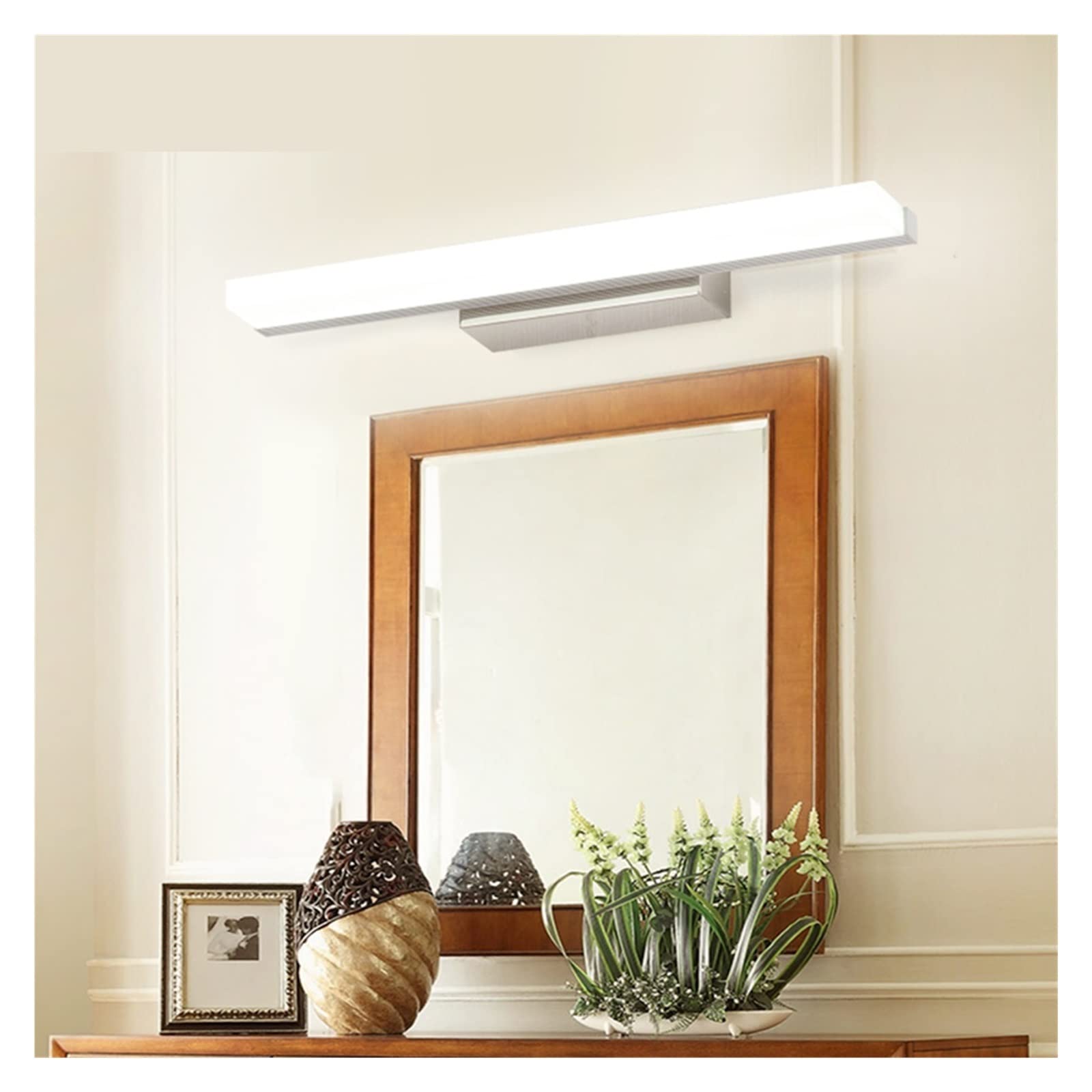 Led kinkiet kryty oświetlenie łazienkowe oświetlenie próżności 8W 12W AC85-265V kinkiet kinkiet oświetlenie do montażu na ścianie dla domu(2700-3500K,10W 50CM)