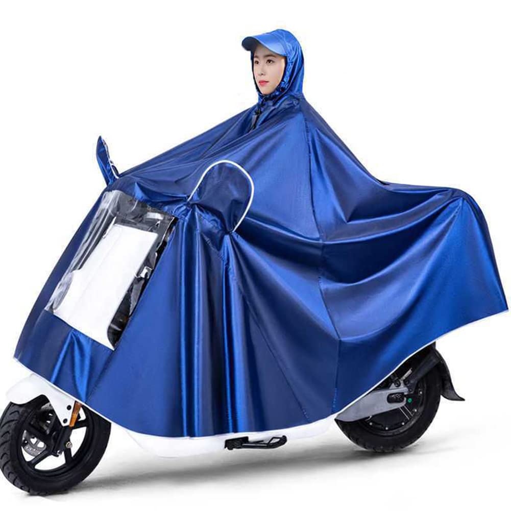 Płaszcz przeciwdeszczowy, płaszcz przeciwdeszczowy na rower elektryczny, płaszcz przeciwdeszczowy na rowerPoncho unisex na rower/motocykl/skuter Kurtka rowerowa Płaszcz przeciwdeszczowy Peleryna (Blu