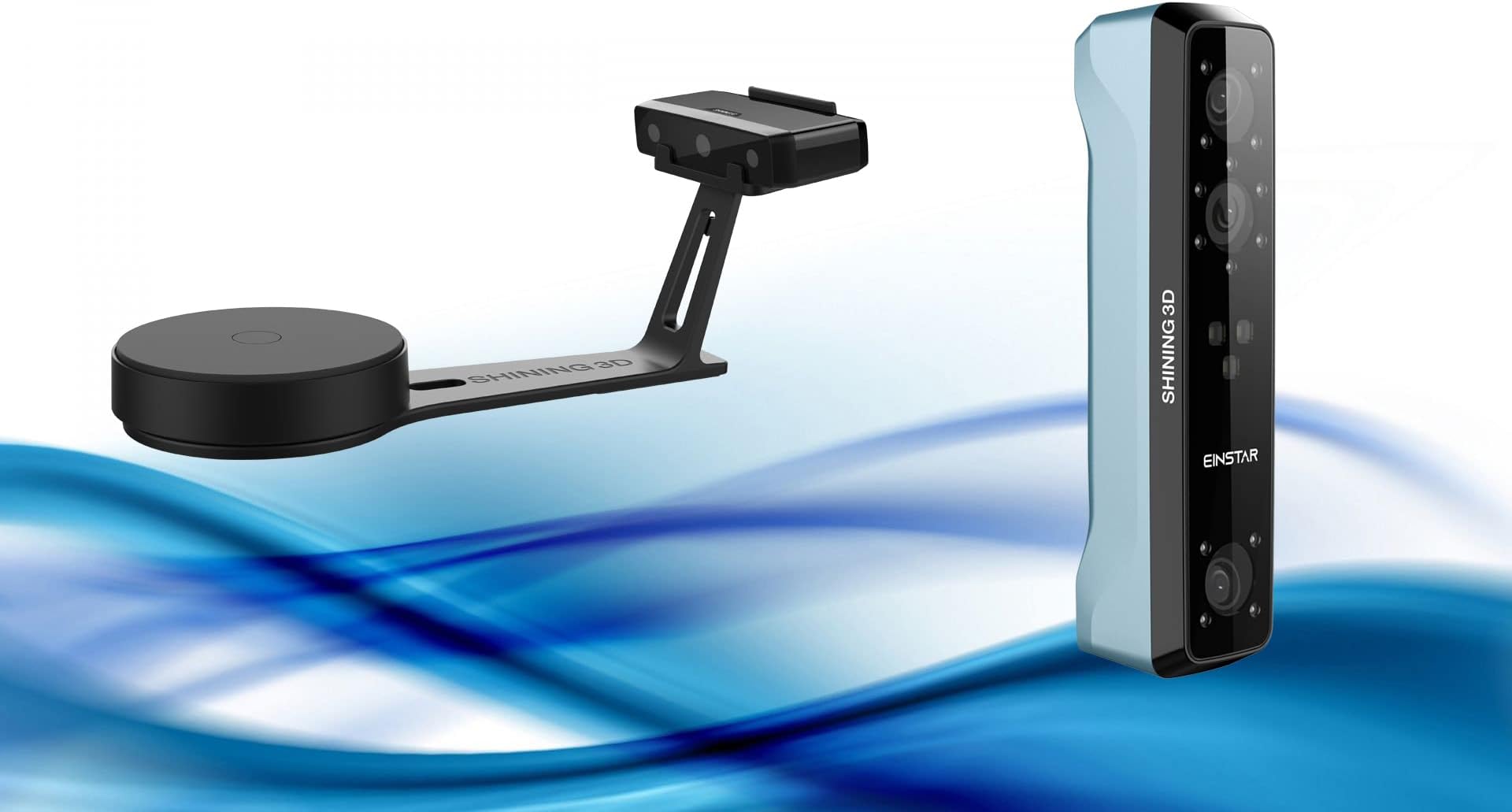 Shining 3D Einstar Handheld 3D Scanner Plus EinScan SE V2 Desktop 3D Scanners for 3D Printer & 3D Modeling - Realistic Desktop 3D Scan & Hand Scanner 3D Convenient Bundle for Scanning All Sizes