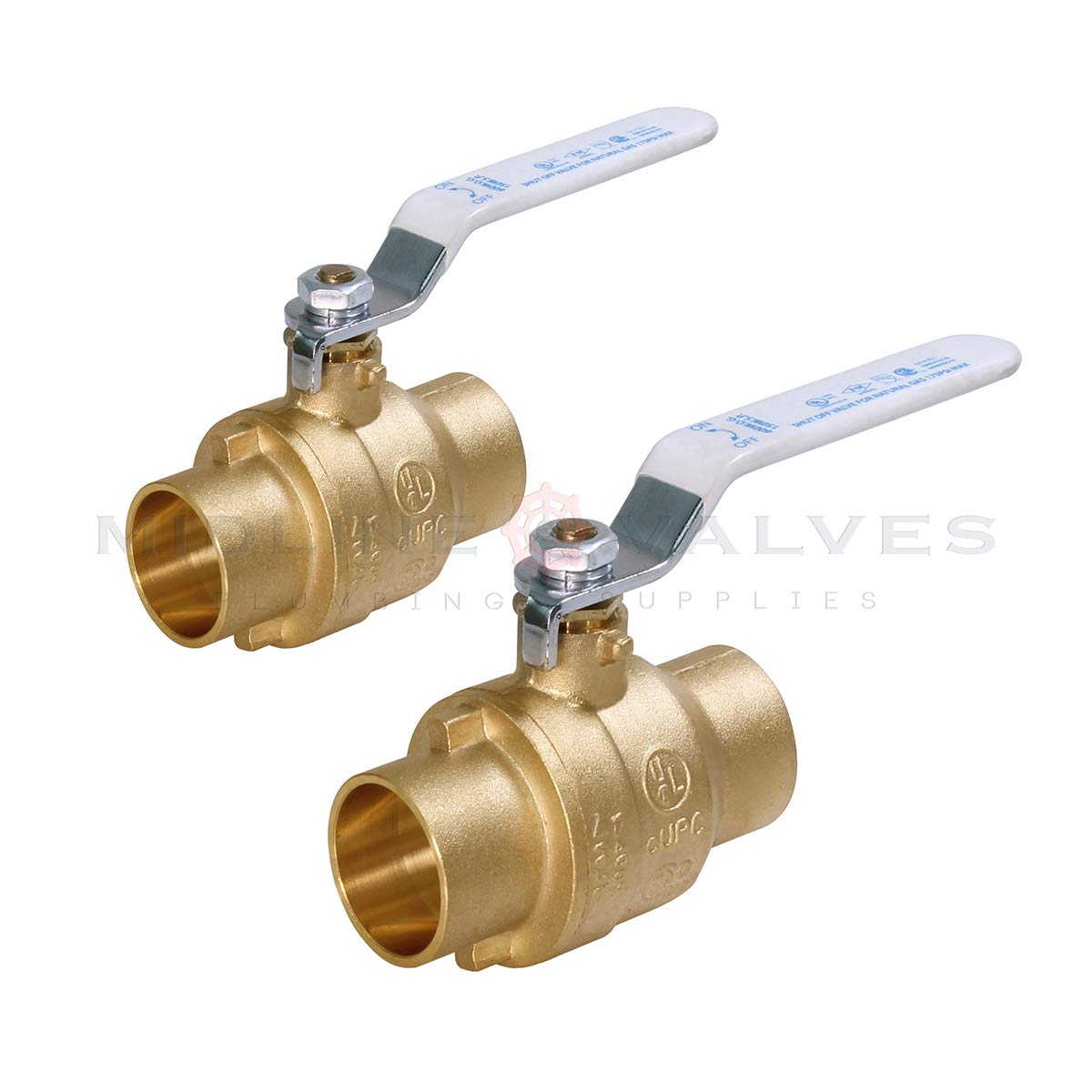 Vanne à boisseau sphérique laiton 3 pouces Midline Valve plomberie cuivré