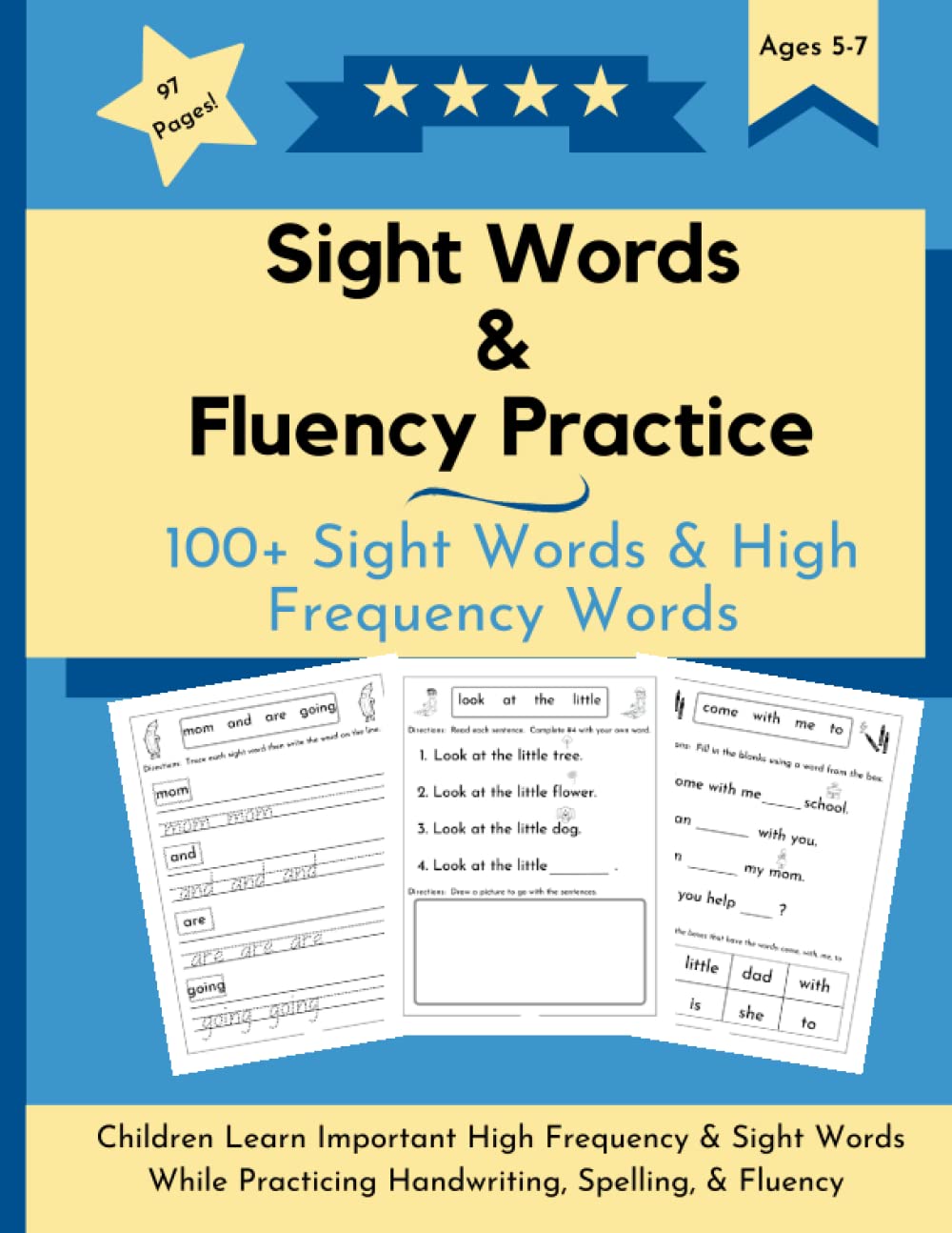 Sight Words & Fluency Practice: 100+ Sight Words & High Frequency Words (Reading Support for Early Readers)