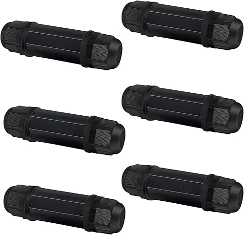 Miniatura 1 de YIOVVOM Caja de cable Ethernet blindada impermeable RJ45, hembra a hembra, montaje en panel, 8P8C, CAT 6, CAT 5, CAT 5E, M22 IP67 Ethernet LAN,