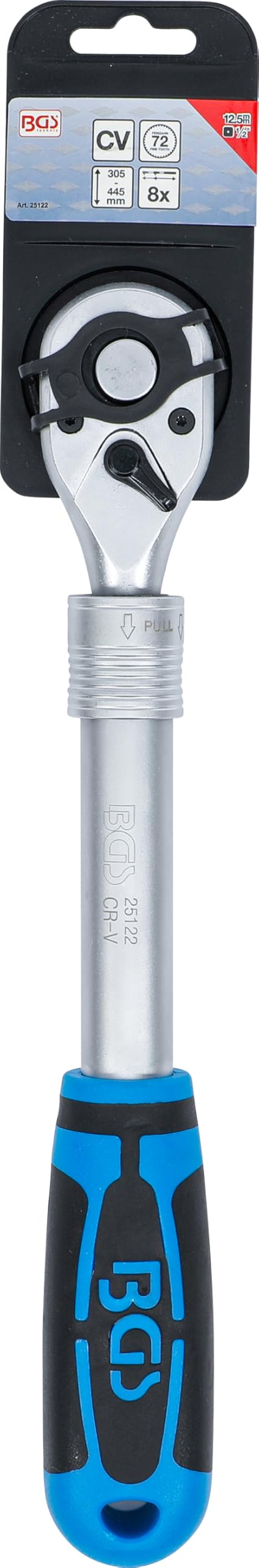BGS Cliquet réversible, extensible - carré mâle 1/2" - 305-445 mm 25122