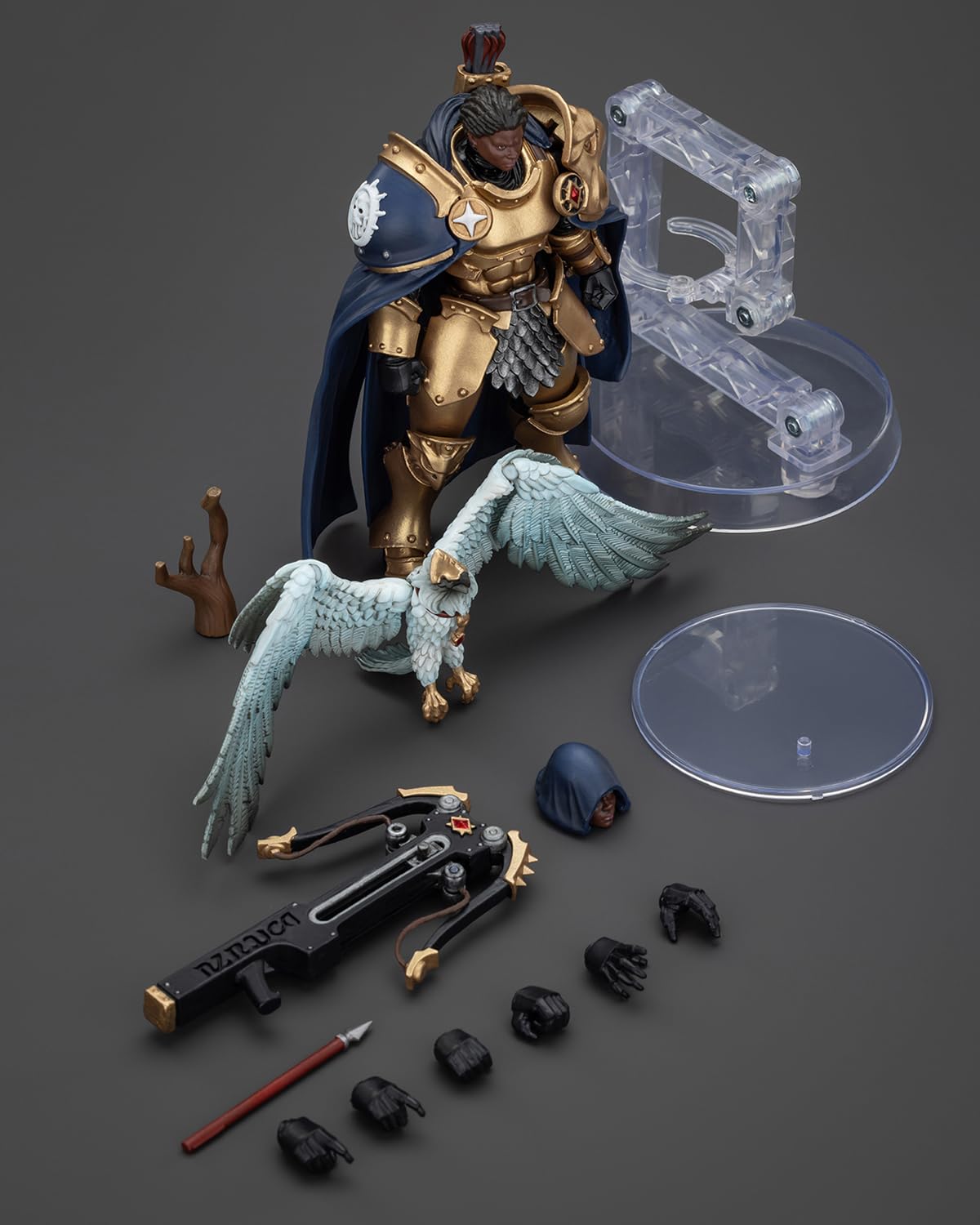 GWTCTOY JoyToy GW oryginalna licencja 1:18 figurka akcji, Stormcast Eternals The Blacktalons Shakana Goldenblade, 12 cm zestawy do montażu figurek kolekcjonerskich