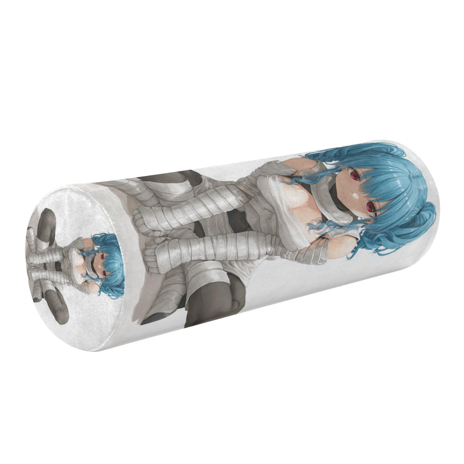 Coussin de voyage anime girl bleu pour le repos à la maison