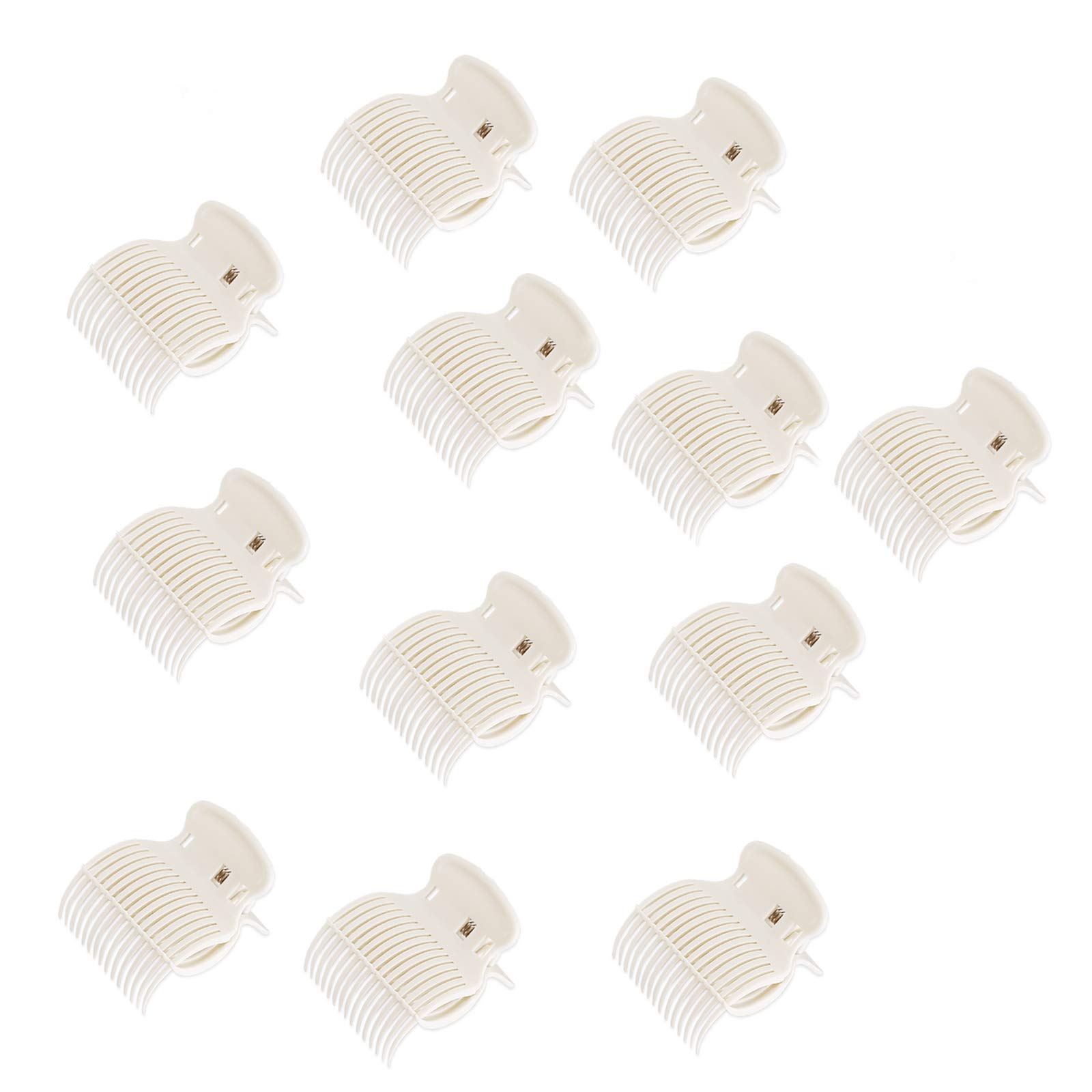 12Pcs Hot Roller Clips, Owlbbabies Hair Rollers Curlers Claw Clips Replacement Roller Clips for Women Girls Hair Section Styling Home Salon Use
