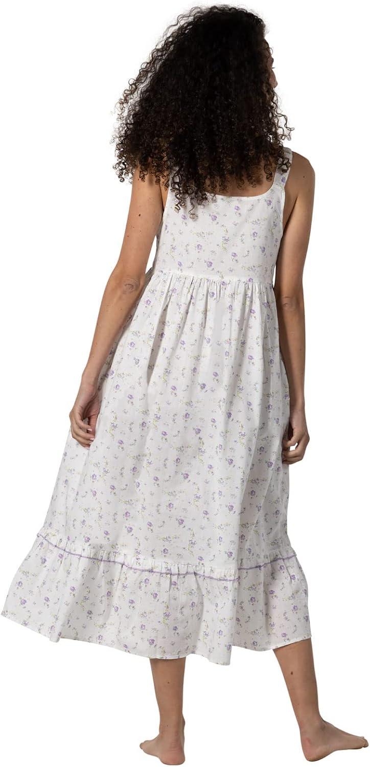 The 1 for U Cotton Nightgowns for Women - Victorian Nightgown, Paige 100% Cotton Gown - Image 3