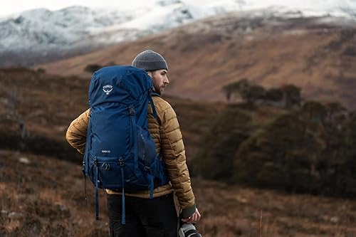 Miniatura 11 de Osprey Rook 50L Mochila de mochilero para hombre, Astology AzulBlue Flame