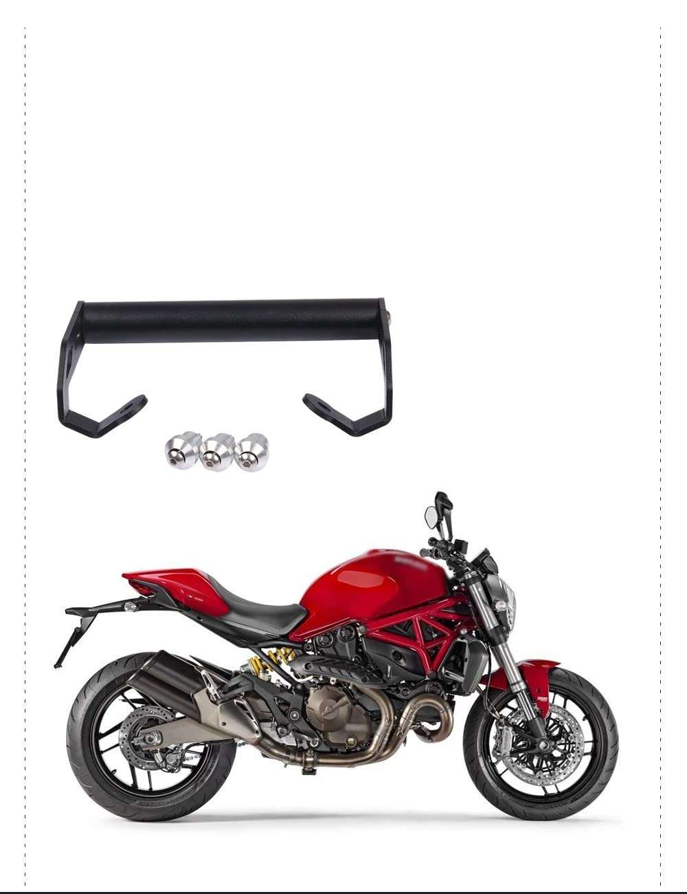 Moto Staffa di Navigazione Mobile Smartphone GPS Piastra di Supporto per Ducati per Multistrada 950 per MTS950S per MTS950 Supporto navigatore Cellulare per Moto