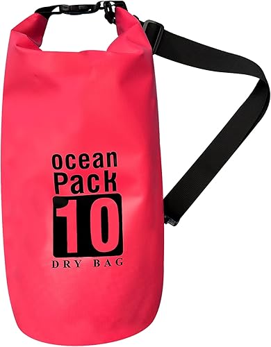 Bolsas secas impermeables de 20 litros, ligera, flotante, con correas ajustables para viajes, pesca, rafting, natación, barco, senderismo,