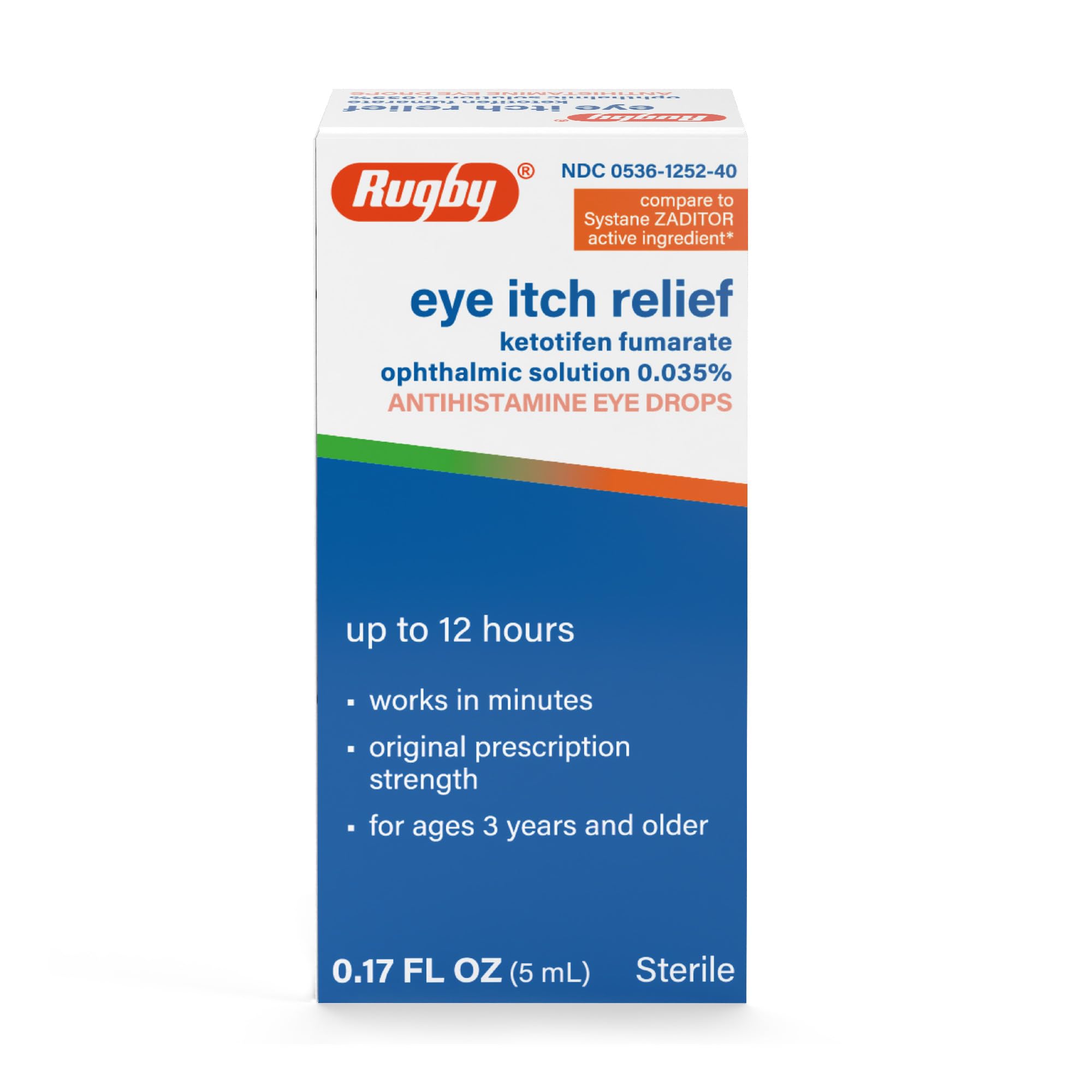 Rugby Eye Itch Relief Drops
