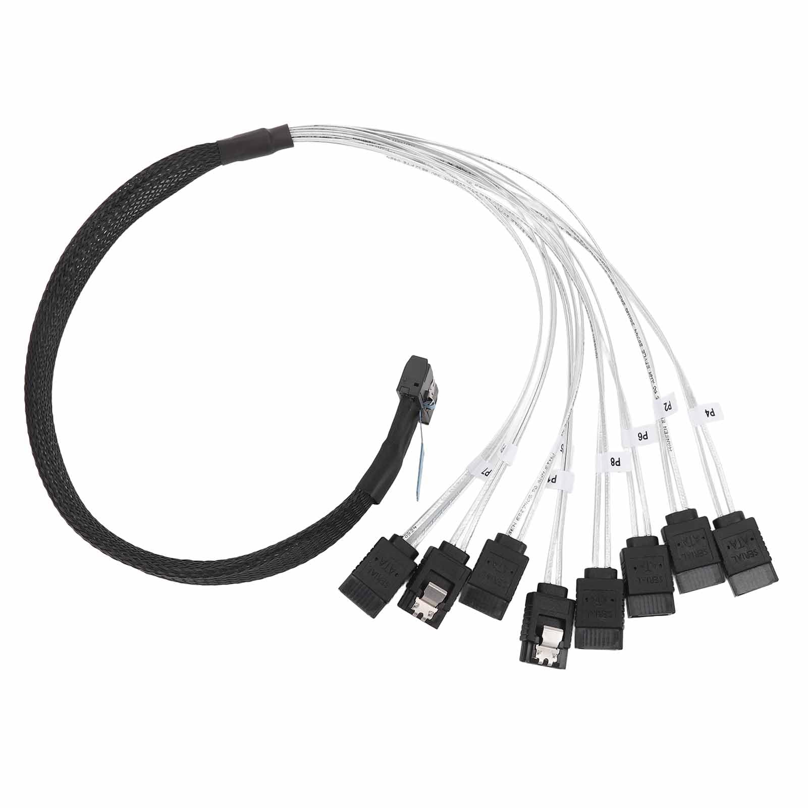 AMONIDA Cavo Ad Alta velocità da MCIO 8i a 3.0 per Server Data Center da 19,7 Pollici OFC PCIE 5.0 Placcato Argento
