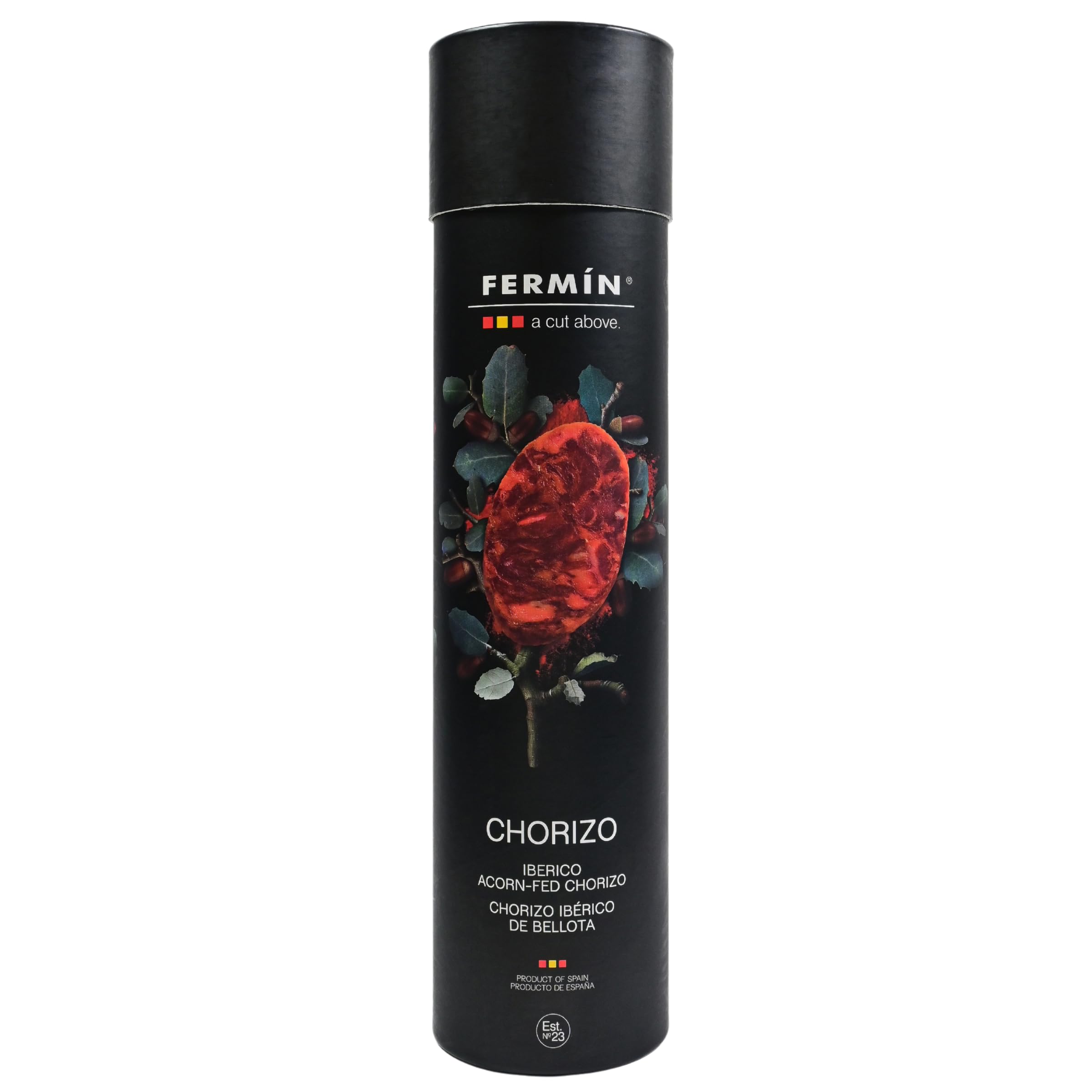 FERMIN Iberico Acorn-Fed Chorizo (1 LB Approx) – Authentic Dry-Cured Spanish Chorizo Iberico de Bellota