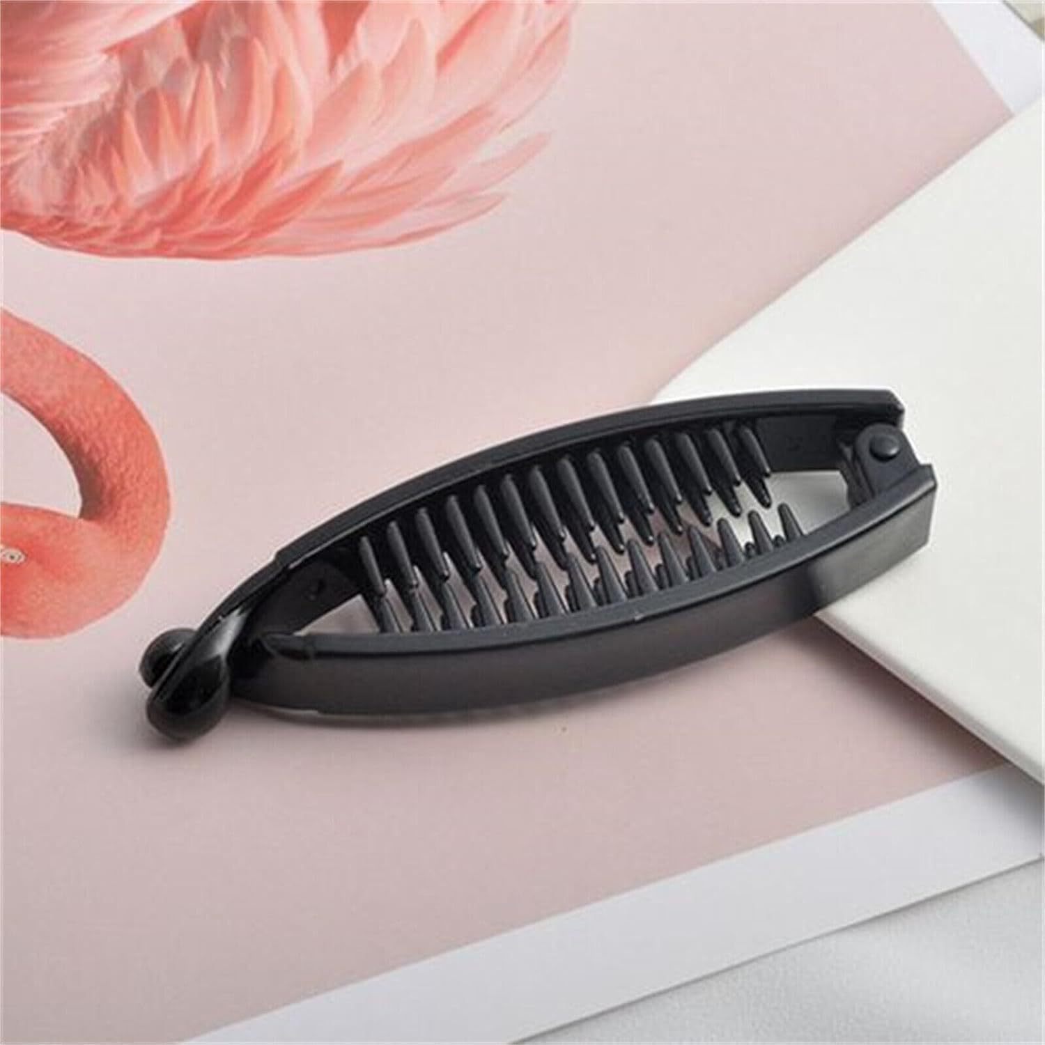 1Pc Black Woman's Banana Hair Clips Twisted Clips Hair Clips Hairpins Hair Accessories, 1 count (Pack of 2) - Image 4