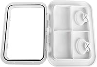 Vista 2 de Escotilla y tapa de acceso para cubierta de barco marino, 17-1/4 pulgadas de largo x 12-3/8 pulgadas de ancho (17.323 in x 12.402 in)