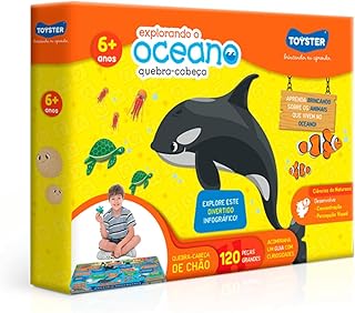 Toyster - Quebra Cabeça - Explorando o Oceano - 120 Peças Grandão