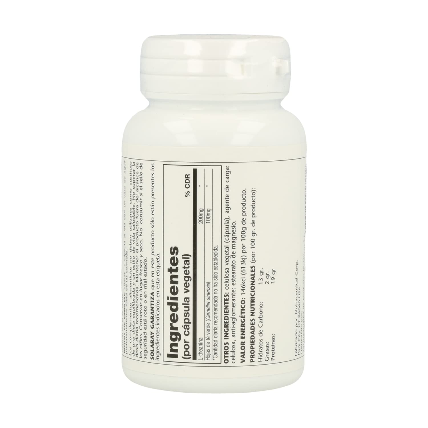 L-Teanina 200 mg 45 veg caps (Pack 3 u.)