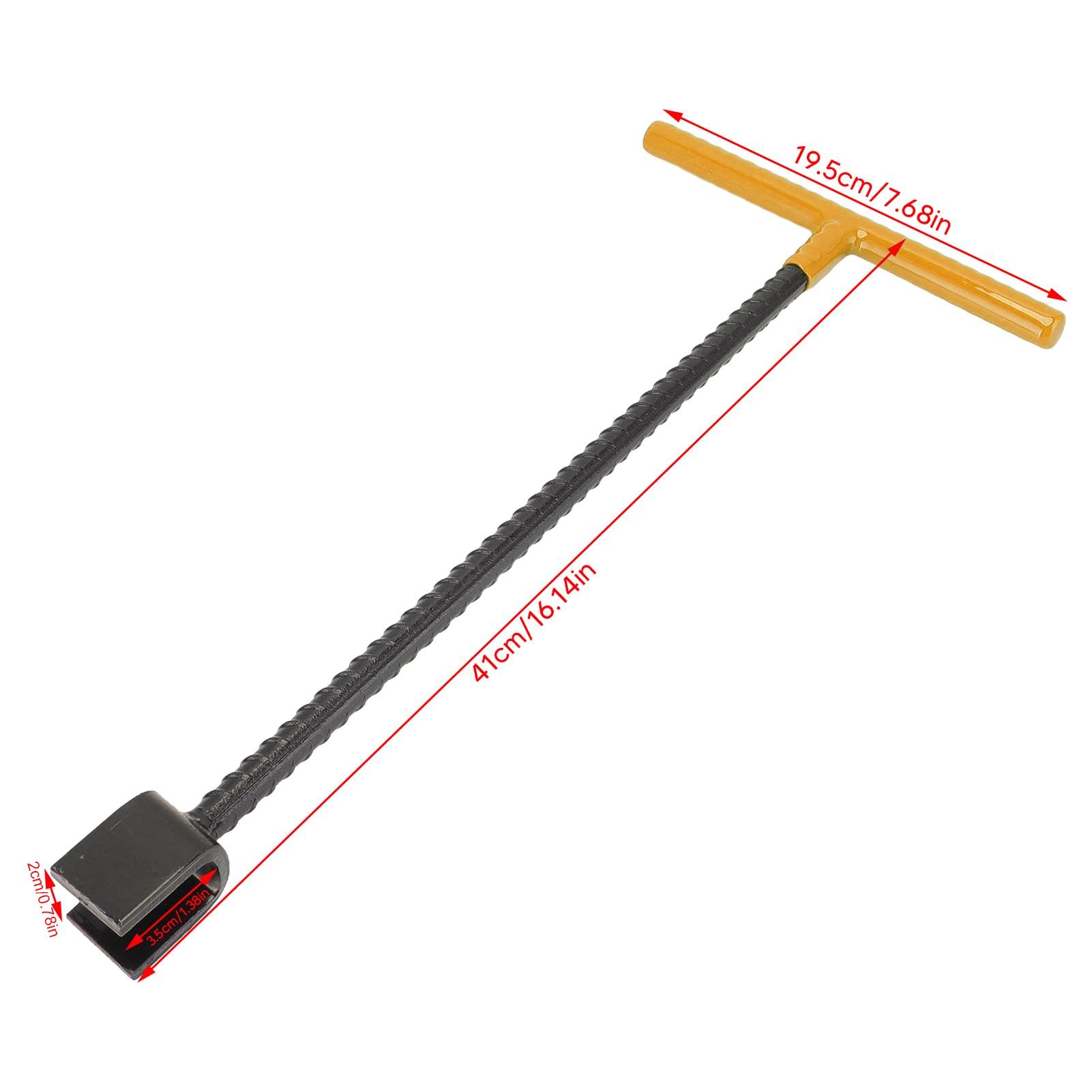 WGFOIP Water Meter Key, Steel T-Handle 4-Way Utility Key Design - Image 4
