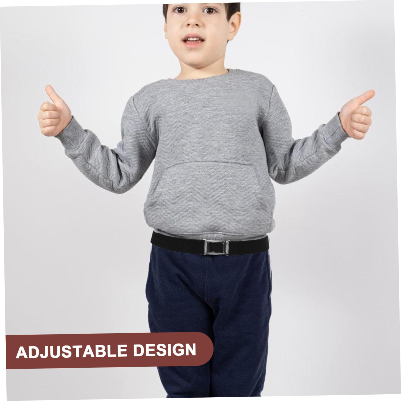 BUTIFULSIC Versatile Boys and Girls Elastic Belts 2pcs Toddlers Belt for Boys Girls Dress Pants Belt Jeans Belt Stretchy Belt for Children