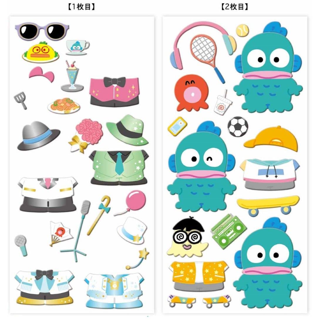 確認用 ハンギョドン キャラクターステッカー ハンギョドン パラシュート
