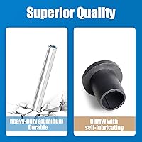 Vista 2 de Kit de bujes de alta resistencia A para brazo de control de brazo y manguito compatible con Polaris Ranger Full Size XP 800 Crew 2010-2014 UHMW