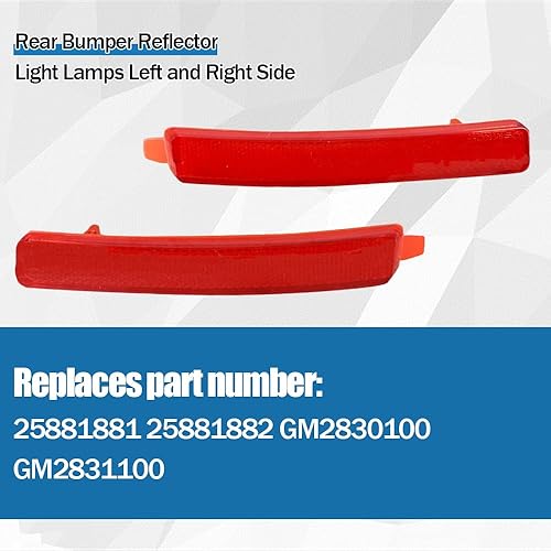 Miniatura 3 de Lámparas reflectoras de parachoques trasero izquierdo y derecho para Cadillac SRX 2009-2012 Chevy Traverse 2007-2015 GMC Acadia 2007-2010 Saturn