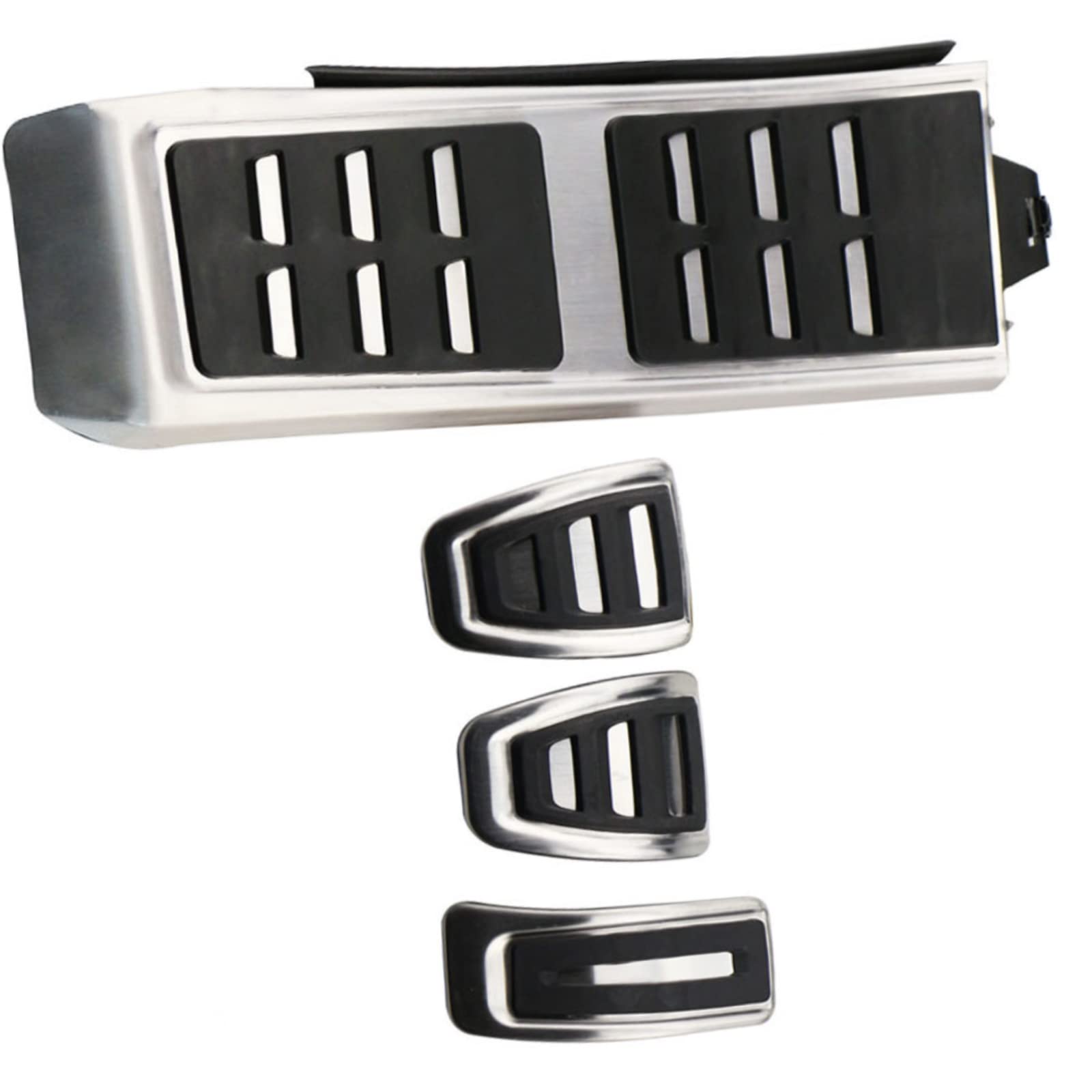Accessoires de pédales en acier finition RS4 pour sublimer l'intérieur de votre Audi